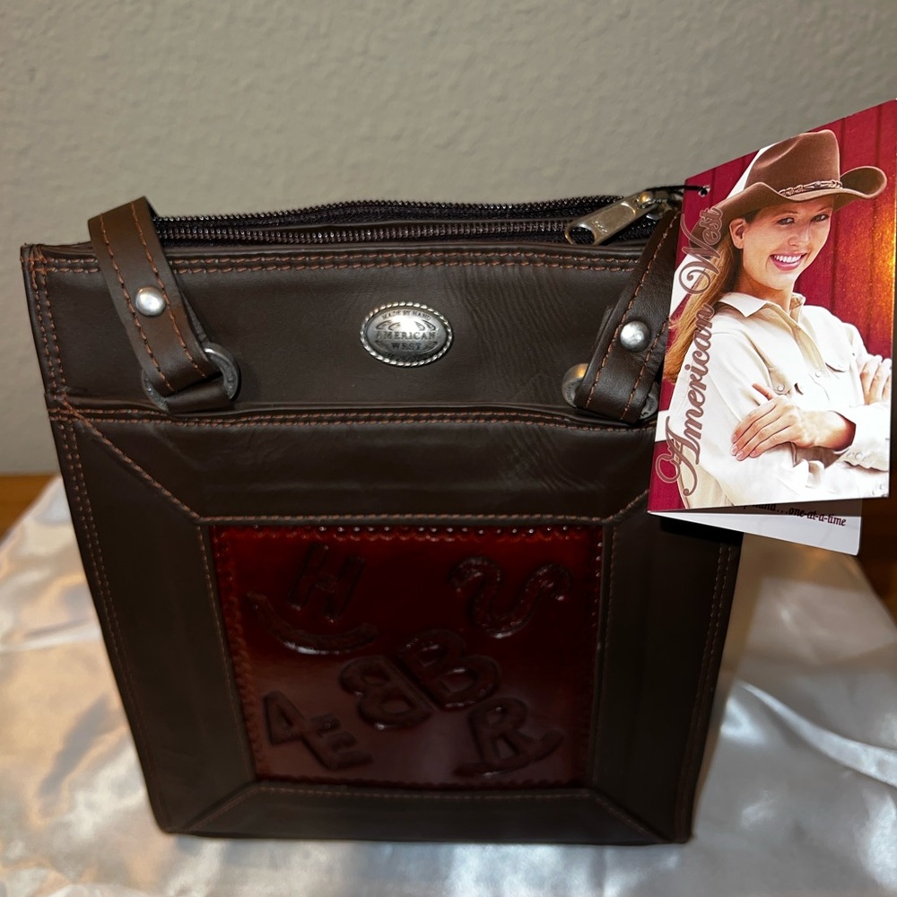 NWT AmericannWest leather cowgirl bag